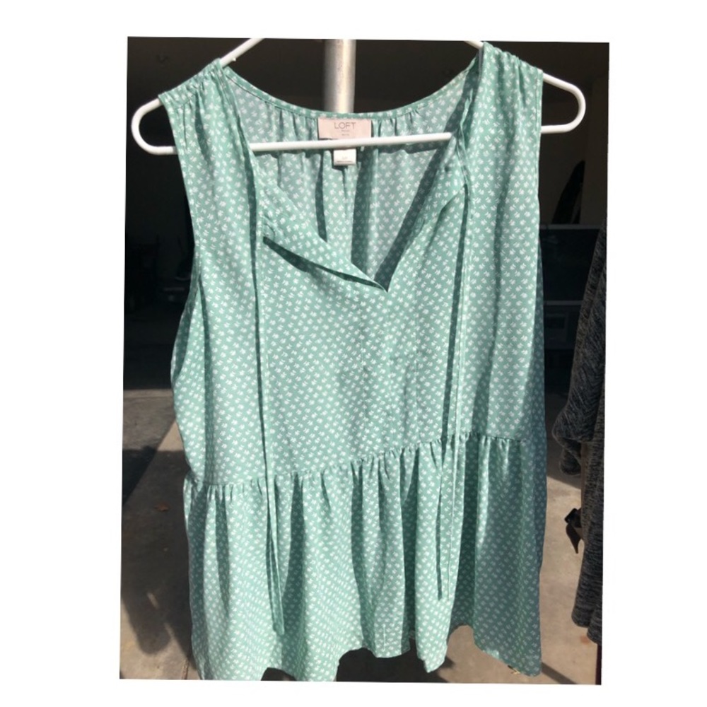Loft Tank Top Blouse with ties